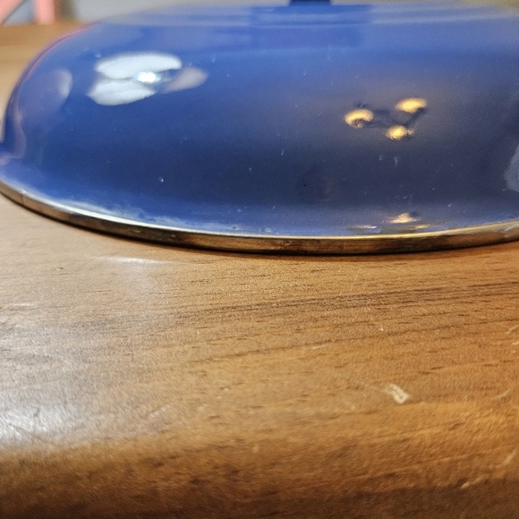 Le Creuset Replacement ONLY Blue Enamel over Steel Lid 10.75" - Picture 2 of 6